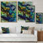 «Colorful Mixed Fluid Art III», reproduction d'art moderne sur toile-1895258281-1895258278