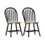 Chaise d'appoint à dossier Windsor en bois massif Tolman-352745931
