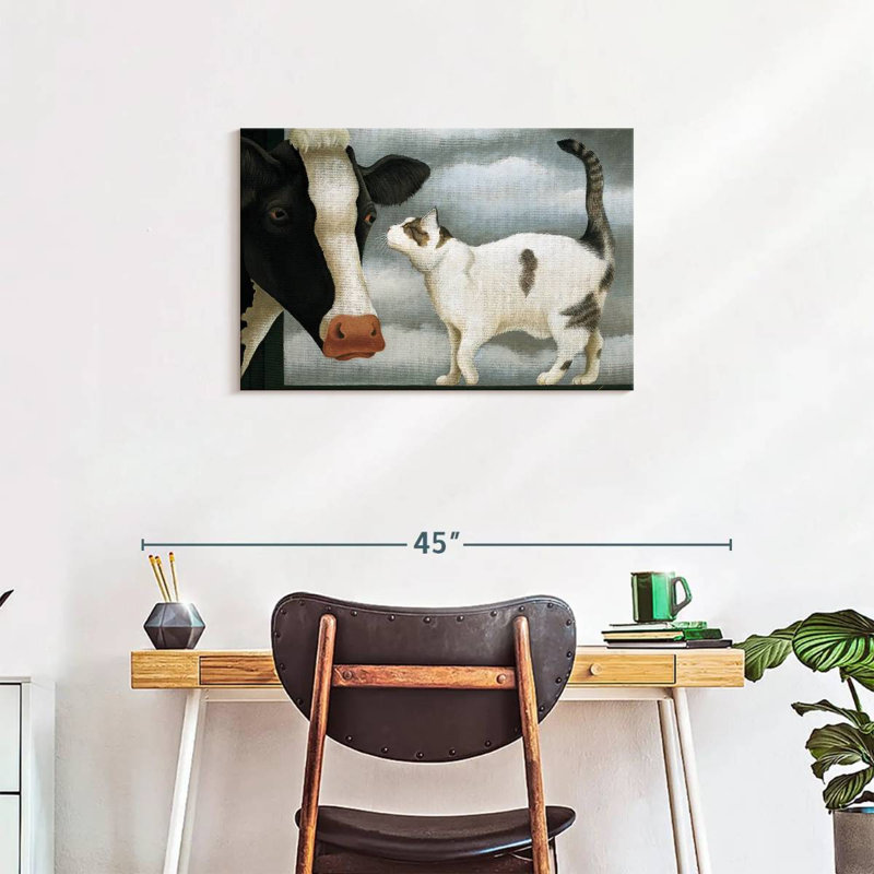 Cat And Cow, 20" H x 30" W