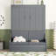 Grand lit escamotable avec canapé et coussin Soloma-100933529