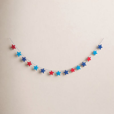 Blue and Red Novelty Garland