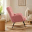 Fauteuil berçant et oscillant rembourré avec tissu-1317277390-1317277391