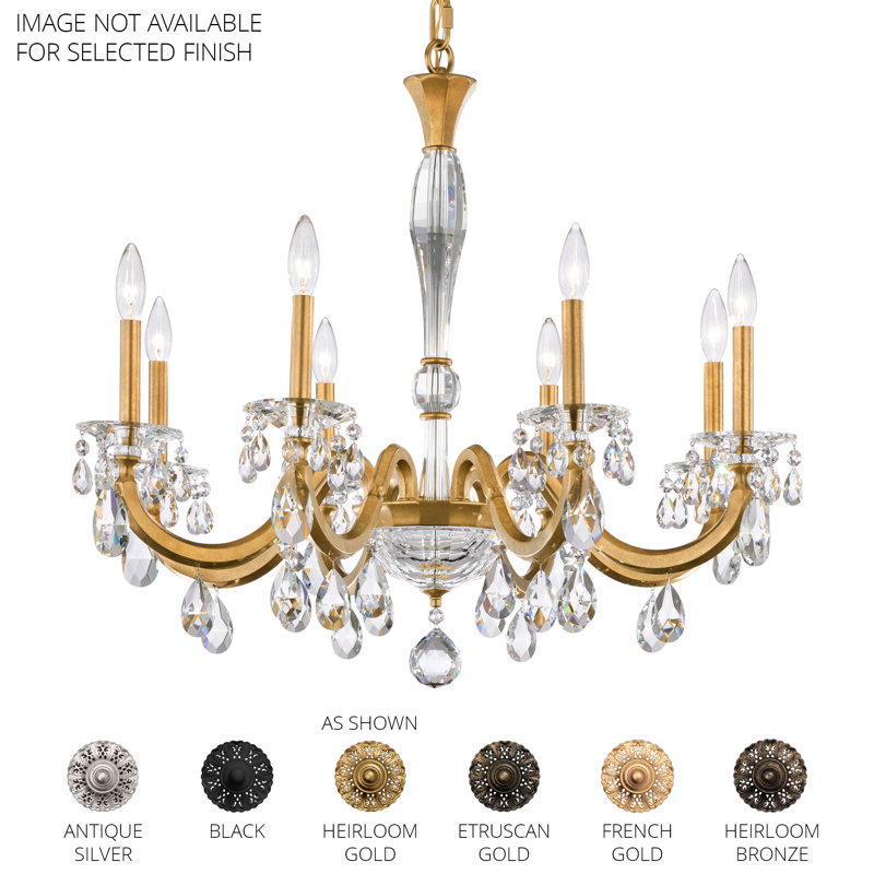 San Marco 8 - Light Chandelier, Heirloom Gold