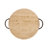 Round Natural Travertine Serving Tray
