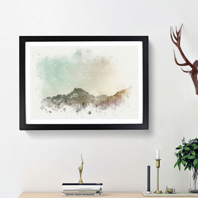 Forest Before the Mountain in Abstract - Picture Frame Graphic Art Print