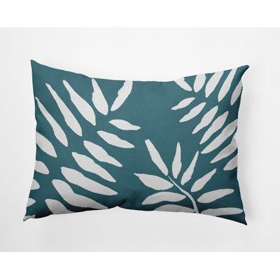 Beach Vacation Floral Reversible Throw Pillow