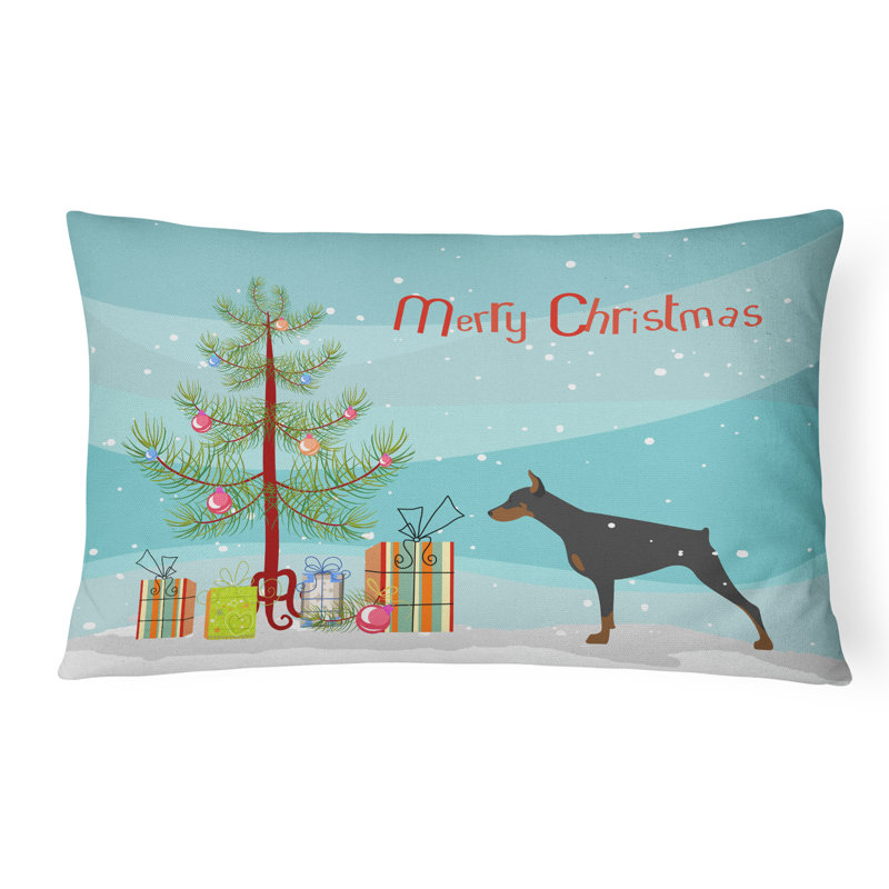 Doberman Pinscher Indoor/Outdoor Lumbar Pillow