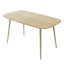 Table de salle à manger moderne avec pieds en métal-107402647-108896934