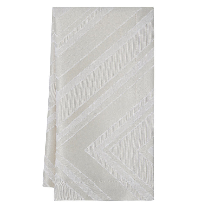 Serviette en polyester 20 po Brussels, Taupe à motif