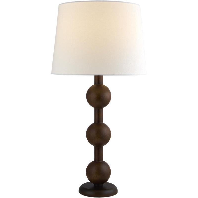 Lampe de table Atilano, Brun