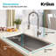 KRAUS 32-in Standart PRO™ Kitchen Sink Combo Set with Bolden™ Kitchen Faucet and Soap Dispenser-32408623