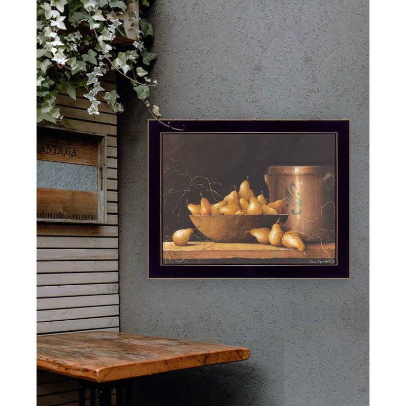 "Pears and Crocks", art mural encadré pour le salon et la maison par John Rossini