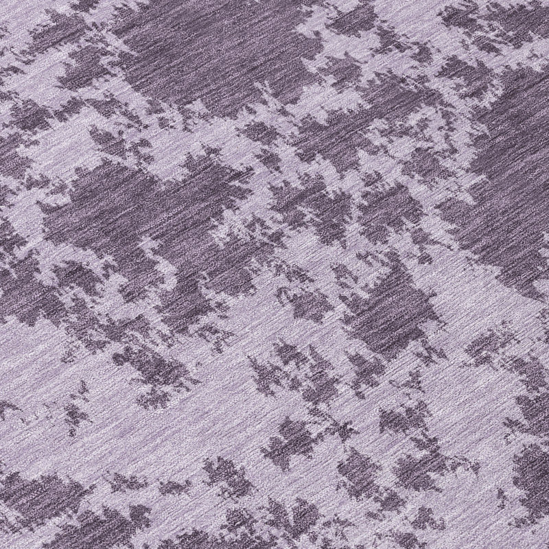 Machine Washable Indoor/Outdoor Chantille ACN2919 Abstract Rug, 10' x 14', Lavender