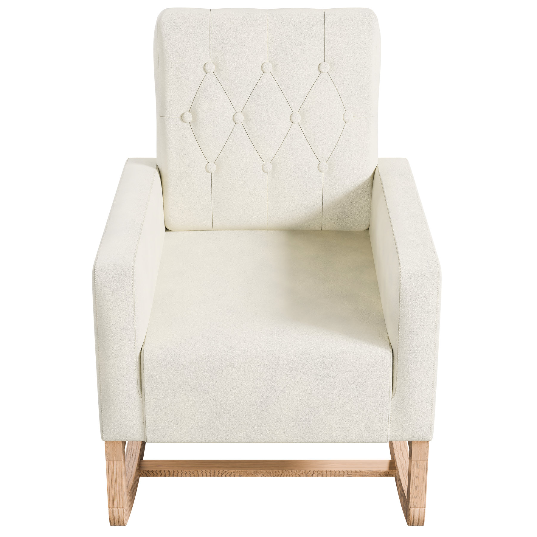 Isabelle & Max™ Rectangular Rocking Chair In Beige+cream Color Colored ...