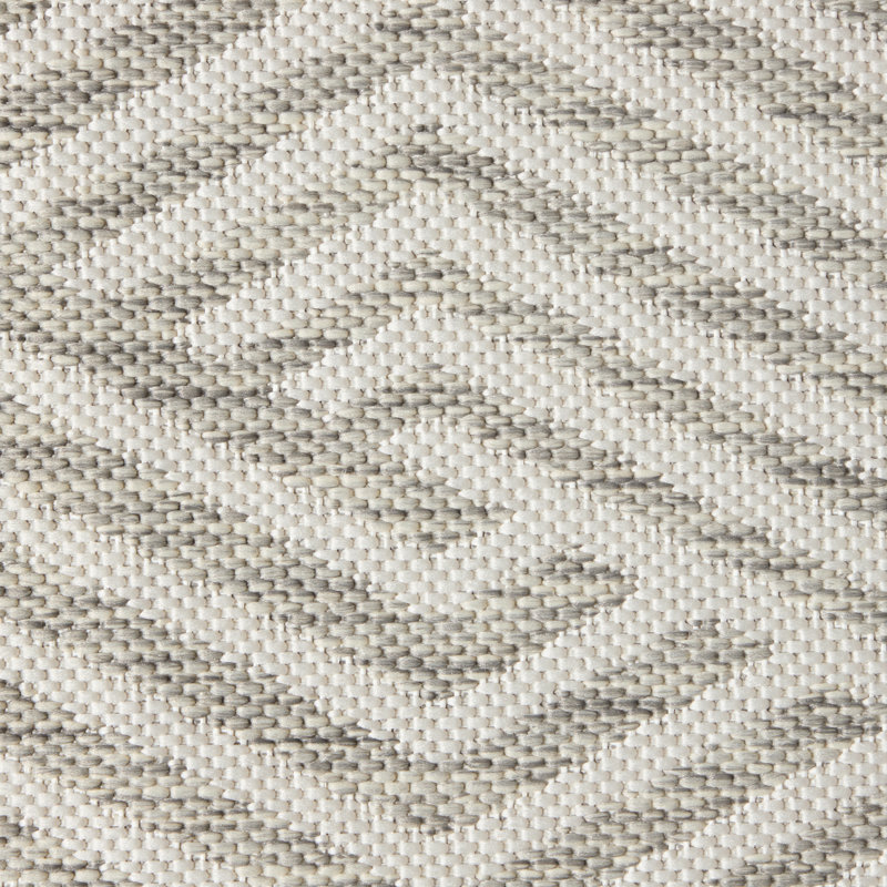 NICOLE MILLER NEW YORK Patio Country Ombre Geo Outdoor Area Rug, Grey/Cream, Rectangle 9'2" x 12'5"