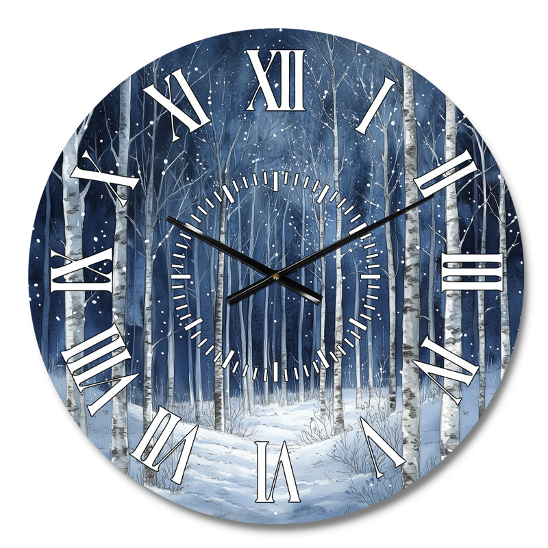 Horloge murale en métal Winter Winter, Petit