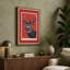 Mule Deer Buck Profile Rustic - Wrapped Canvas-1159654139-1159654141