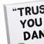 «Tequila Trust Me You Can Dance», reproduction d'art textuel sur toile sans cadre