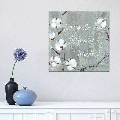 Cotton Friends 1 Piece Wall Art on Canvas