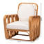 Carrin Bohemian Light Honey Rattan Arm Chair