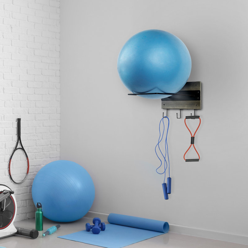 Wall Mounted Multi-Use Sports Rack, Grey