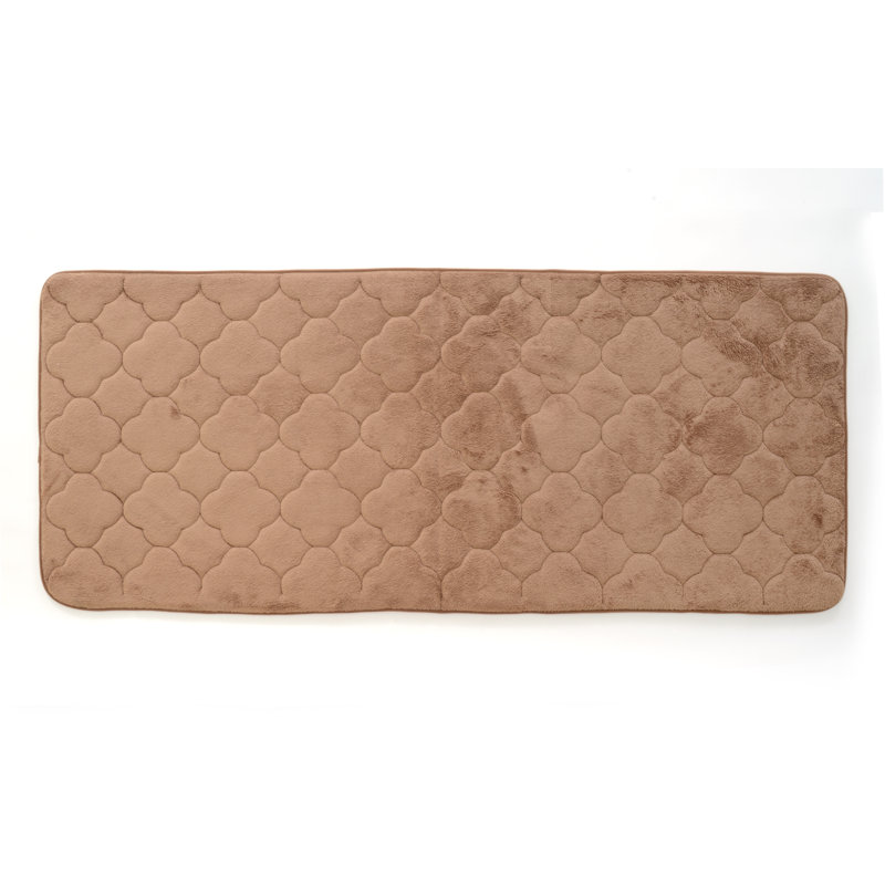 Tapis pour salle de bain Deleo, Fumée de bois, l 24 po x L 40 po