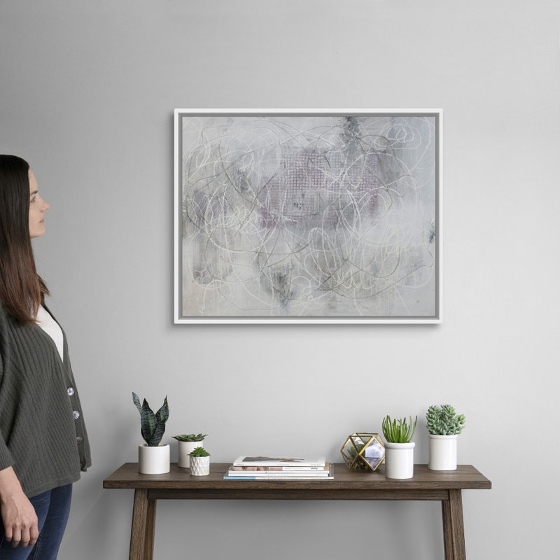 «First and Foremost» par Joshua Schicker, reproduction d'art sur toile, H 26 po x l 32 po x P 1,75 po, Cadre flottant blanc