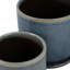 Modern Textured Ceramic Planter with Saucer-1936006861-1936006851