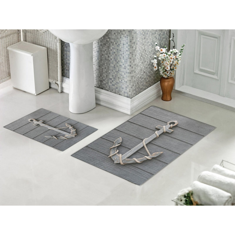 Ensemble de tapis de bain 2 pièces Discusin
