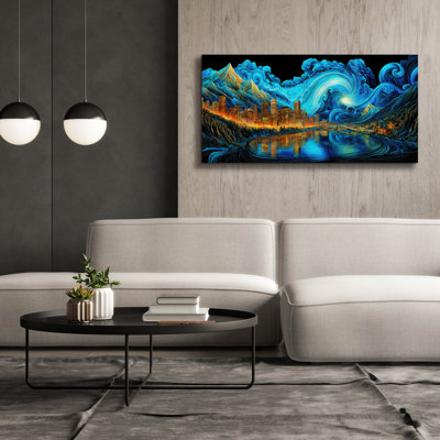  'Waves Of Light Over Denver' by Ann Klee Canvas Wall Art, 60" x 30"