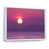 White Floater Framed