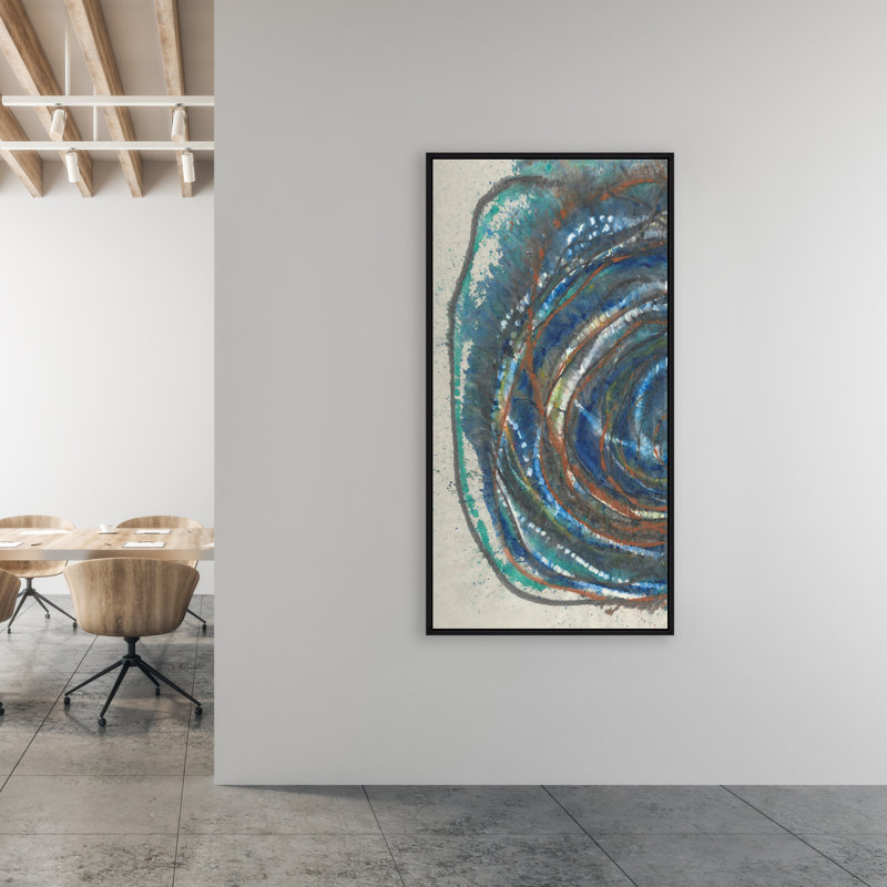 Abstract Painting by Danielle Davis, 61.75" H x 31.75" W, Image Brush Gel