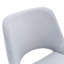 Ensemble de 2 tabourets de bar réglables modernes, lin et métal gris clair, pour la cuisine à domicile