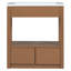 Meuble-lavabo 30 po avec comptoir d'évier, armoire de salle de bain avec tablette de rangement ouverte et 2 tiroirs