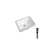 DROP Bath And Kitchen 20.3'' Ceramic Rectangular Bathroom Sink with Overflow
