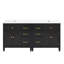 72" 2-Piece Freestanding Bathroom Vanity Set with Ceramic Sinks, 6 Soft-Close Drawers, White-1466891853-1466891888