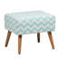 50cm Wide Rectangle Chevron Standard Ottoman