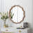 Round Wavy Wall Mirror, Round Wall Mirror