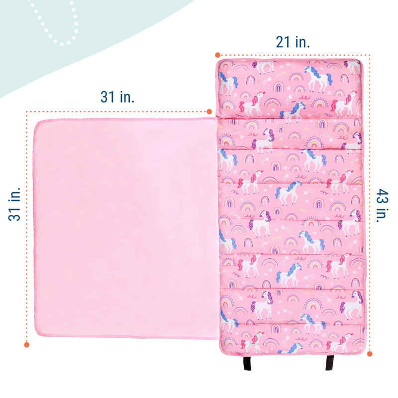 Tapis de sieste pour tout-petits Wildkin, Licornes arc-en-ciel
