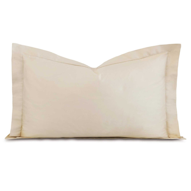 Deluca Cotton Pillow Sham, King, Almond