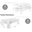 Table basse à plateau relevable avec panneaux cannelés et rangement caché Farmhouse-1020423281