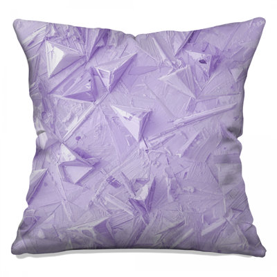 Purple Geometric Texture Double Sided Throw Pillows