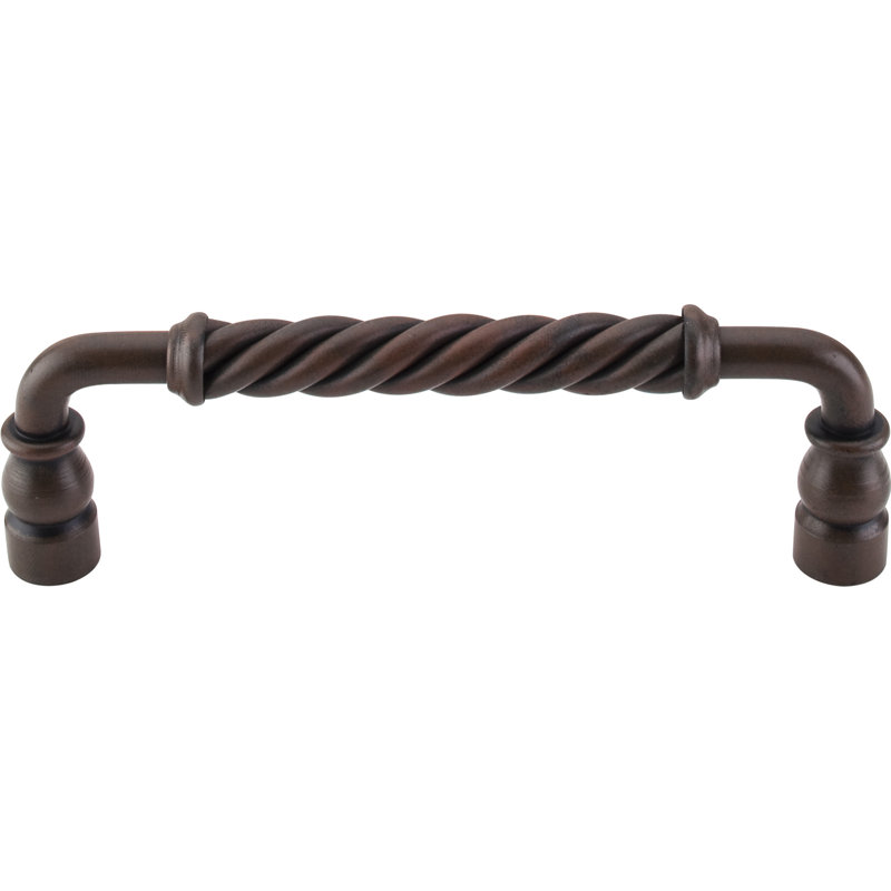 Twisted Bar Pull, Patina Black, 6 12/16" Center to Center