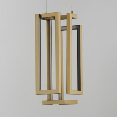 1 - Light Gold LED Unique/Statement Pendant