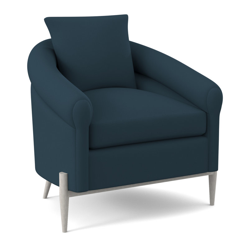 Jaxson Upholstered Armchair, Bisque, Margaret Lagoon Polyester Blend