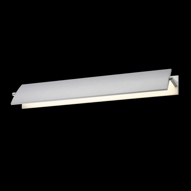 Aileron 1 - Light LED Armed Sconce, Textured White, 4" H x 36" W x 4.75" D