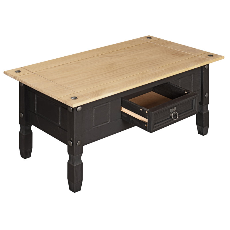 Gulzaar Solid Wood Coffee Table with Storage