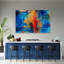 Hand -Packed In Blue - 3 Piece No Frame Print on Canvas-324117493