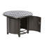 Table de foyer d'extérieur au propane en aluminium H 25 po x l 36 po Milomir