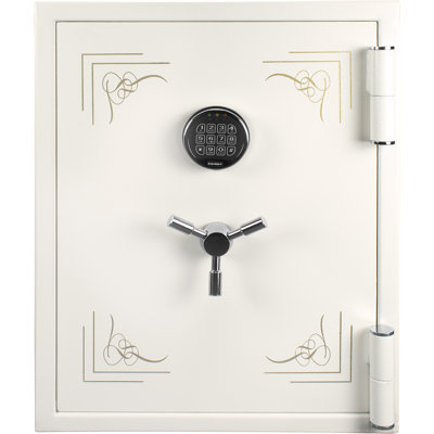 Keypad Fireproof Jewelry Safe, White
